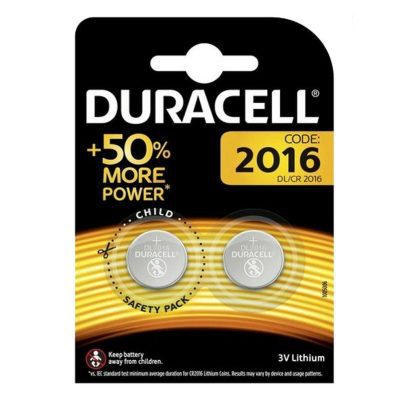 DURACELL 3V BR2016 BOTTONE x 10 Pz.(2 PZ.) [DURACELL140]