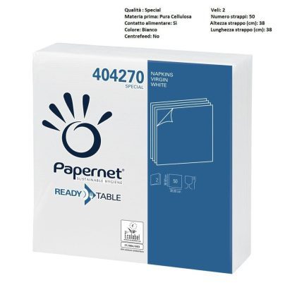 TOVAGLIOLI 2V BIANCHI cm38x38 50 x 42 Pz.ART.404270 [PAPERNET121]
