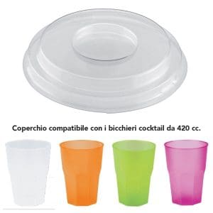 COPERCHIO BICCHIERE COCKTAIL x 12 Pz. NS6012LC (COMP. BICCHIERI 420 CC) [GOLD135]