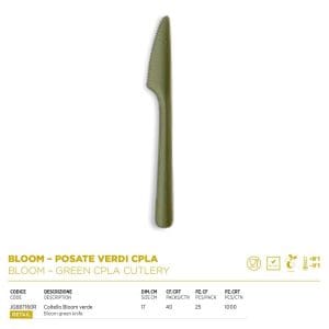 COLTELLO VERDE BLOOM CPLA x 25 Pz.JG687160R [DAMPE305]