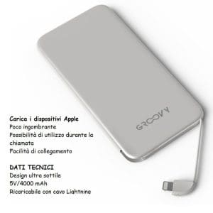 POWER BANK APPLE x 5 Pz. NEW [GROOVY215]