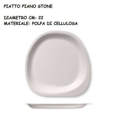 NON DISP.PIATTO PIANO STONE 22 cm x 50 Pz. ART.JP21320 [DAMPE145]