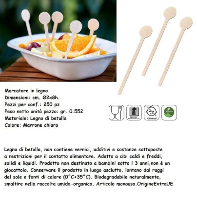 MARCATORE LEGNO 8 cm x 250 Pz. ART.Q1019 [LEONE310]