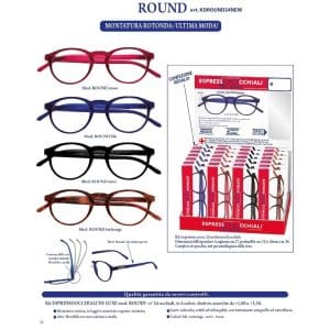 ROUND EXPO OCCHIALI x 24 Pz.V.9,90 [ESPRESSO117]