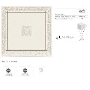 ESAURITO.TOVAGLIA APPETIT MARRONE (Mt.1x1) x 200 Pz. ART.TB109M [LUNIPAPER145]