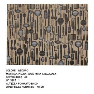 TOVAGLIETTA CARTA BRUNCH cm.30x40 x250 Pz. I-0505N [CELTEX246]