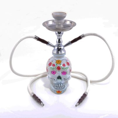 NARGHILE TESCHIO BIANCO 2 TUBI x 1 Pz.(45 cm) [NARGHILE0230095]