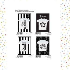BIGLIETTI COMPLEANNO JUVENTUS x 12 Pz. ART.20AJU04 [MARPIMAR125]