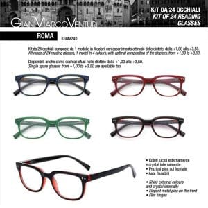 KIT ROMA EXPO OCCHIALI GMV x 24 Pz.V.10,90 [ESPRESSO122]