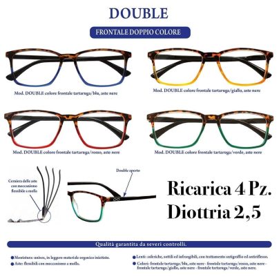 DOUBLE ESPRESSO RICARICA x 4 Pz.V.9,90 DIOTRIA 2,5 [ESPRESSO190]