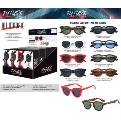 KIT MADRID OCCHIALI DA SOLE x 16 Pz.V.12,90 [ESPRESSO124]