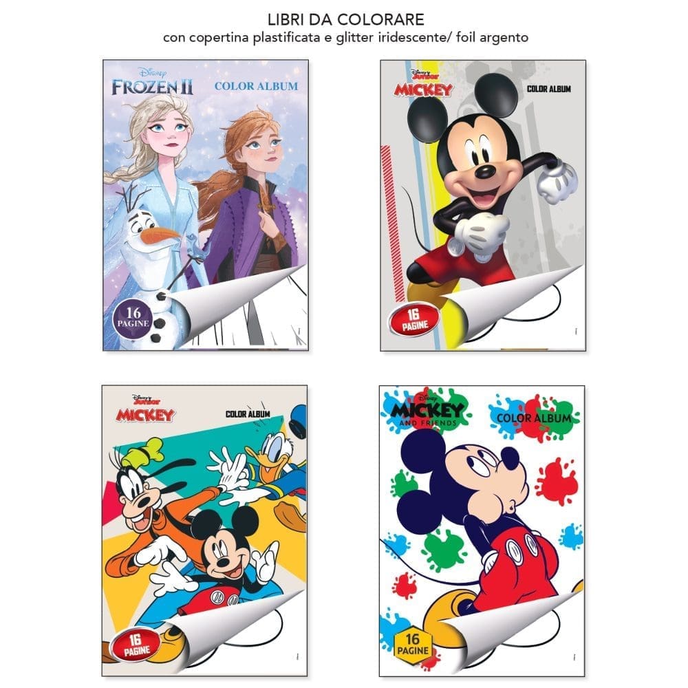 LIBRI DA COLORARE FROZEN/MICKEY (16 PAG) x 24 Pz.V.2,95 TB02 [MARPIMAR287]