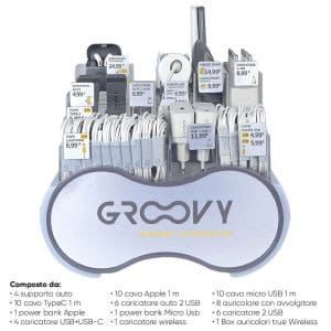 GRAB&GO ACCESSORI SMART PHONE x 62 Pz. NEW [GROOVY100]