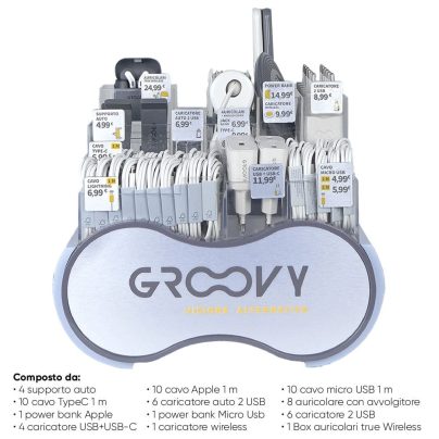 GRAB&GO ACCESSORI SMART PHONE x 62 Pz. NEW [GROOVY100]