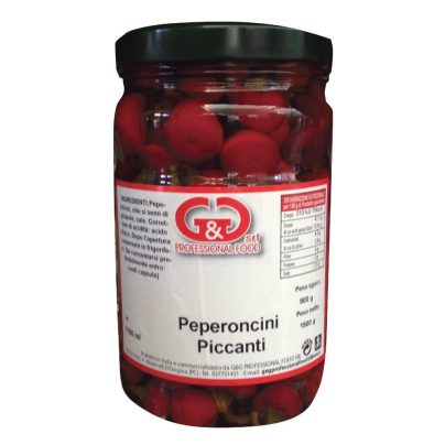 PEPERONCINI PICCANTI IN OLIO x Gr.1500 G&G [ILSOLE105]