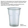 BICCHIERE PLASTICA TRASPARENTE 390 ML (TACCA 300ML)x 50 Pz. [BIBO305]