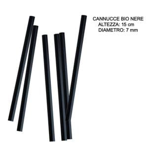 CANNUCCIA BIO NERA COCKTAIL H.15 PZ.500 (DIAM.7mm) [BIOEVO110]