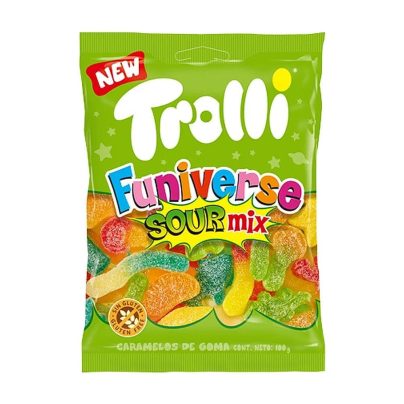 FUNIVERSE SOUR MIX BUSTA Gr.100 x 12 Pz.TROLLI [CADO495]