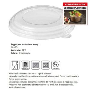 COPERCHIO INSALATIERA cm15 x 24 Pz. H0760 [LEONE221]