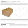 BAULETTO TAKE AWAY 28x20x14H AVANA x 10 Pz. ART.628-81 [SDG350]