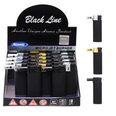 ACCENDINO PIPA MULTIJEL BLACK RUBBER x 20 Pz. 2516500 [TROBER118]