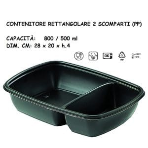 CONT. NERO RET.2 SCOMP.800+500ml x 50 Pz. 28x20xh4 ART.HOT71243 [DAMPE110]