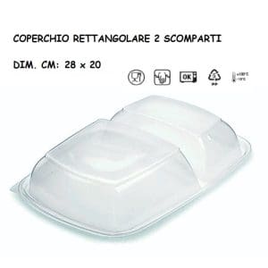 COPERCHIO X CONT.NERO 2 SCOMP.1300 ML x 50 Pz.ART.HOT53172 [DAMPE125]