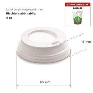 TAPPO 4oz x 100 Pz. BICC. CAFFE' [BIBO165]