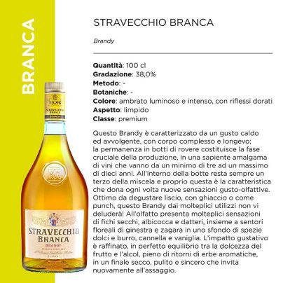 STRAVECCHIO BRANCA 38? x CL.100 [BRANCA120]