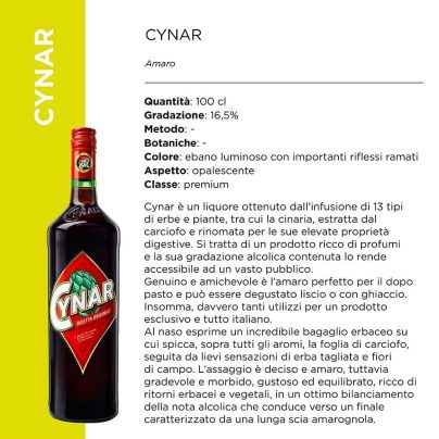CYNAR 16,5? CL.100 BOTTIGLIA [CAMPARICYNAR100]