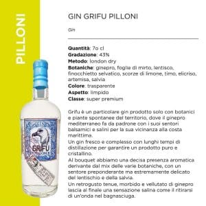 GIN GRIFU PILLONI 43% x CL.70 [COCACOLA825]