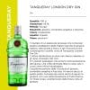 TANQUERAY LONDON DRY GIN 43,1% x CL.100 [DIAGEO155]