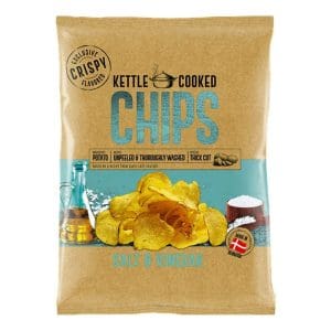 KETTLE CHIPS SALT & VINEGAR Gr.150 x 15 PZ. [DULCIS351]