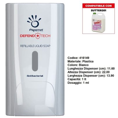 DISPLAY SAPONE LIQUIDO WHITE x 1 Pz. ART.416149 [PAPERNET625]