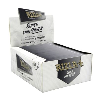RIZLA SLIM SILVER CARTINE x 50 Pz.  (A00016001)(COMPRESA ACCISA €5,76) [RIZLA100]