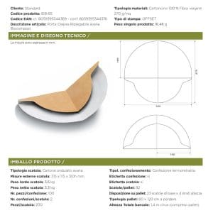 PORTA PIADINA/CREPES AVANA BIO x 100 Pz. ART.618-65 [SDG136]