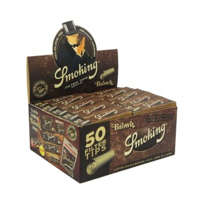 FILTRI BROWN BLOCCHETTO SMOKING x 50 Pz.(COMPRESA ACCISA €9,00) [SMOKING205]