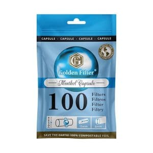 GOLDEN FILTER SLIM MENTOLO CAPSULE SACCHETTO 100 Pz.x20 Pz. 0163007(COMPRESA ACCISA €7,20) [TROBER1011]