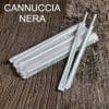 CANNUCCIA IMBUSTATA BIO NERA H.21 PZ.200 (DIAM.6mm) [USOBIO250]