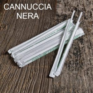 CANNUCCIA IMBUSTATA BIO NERA H.21 PZ.200 (DIAM.6mm) [USOBIO250]