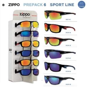 OCCHIALI DA SOLE ZIPPO EXPO x 6 Pz.V.24,90 COD. OSP-6S [ZIPPO102]