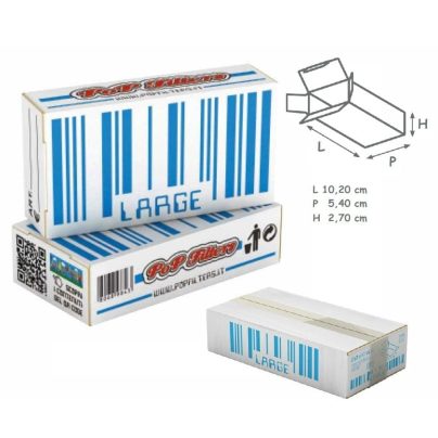 ASTUCCINI VUOTI LARGE x 250 Pz.POPFILTERS [POPFILTERS120]