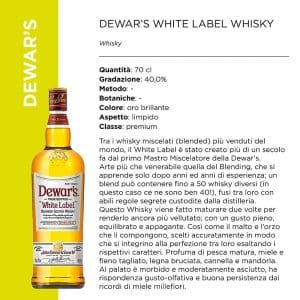 DEWAR'S WHITE LABEL WHISKY 40? x Cl.70 [MARTINI140]