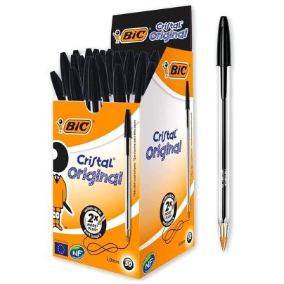 CRISTAL PENNA BIC NERA x 50 Pz. [BIC500]