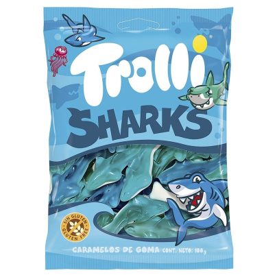 SHARKS BUSTA Gr.100 x 12 Pz.TROLLI [CADO545]