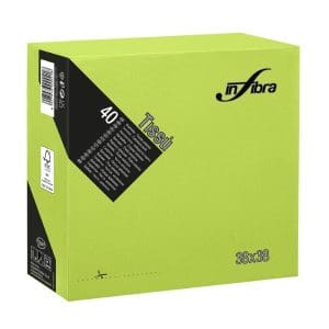 TOVAGLIOLI IN FIBRA 2V VERDE cm38x38 40 x 36 Pz.ART.I-0881 [CELTEX565]
