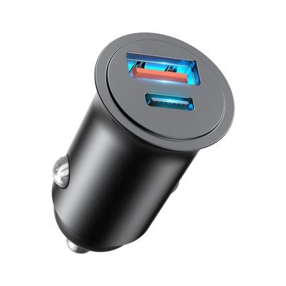 CARICATORE AUTO 1USB + 1USC x 5 Pz. [GROOVY170]