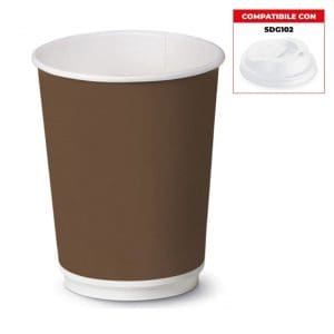 BICCHIERE CARTA BROWN (Ml360) 12 oz x 50 Pz. ART.108-51 [SDG100]