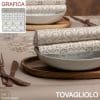 TOVAGLIOLI TNT MAIOLIKE CAPPUCCINO cm40x40 50x20Pz.ART.TOMK3898(AIRLIDE) [ROIAL210]