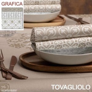 TOVAGLIOLI TNT MAIOLIKE CAPPUCCINO cm40x40 50x20Pz.ART.TOMK3898(AIRLIDE) [ROIAL210]